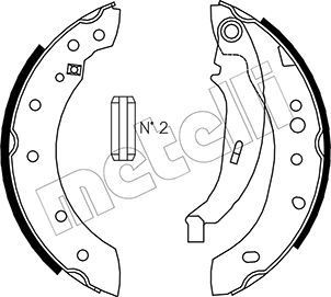 METELLI Bremsebakkesæt 53-0332 53-0332 Bremsebakker METELLI PEUGEOT 208