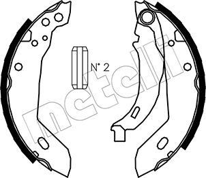 METELLI Jogo de maxilas de travão 53-0344 Maxilas de travão METELLI Peugeot 304 53-0344