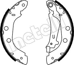 METELLI Bromsbacksats 53-0354 53-0354 METELLI bromsbackar Nissan SILVIA