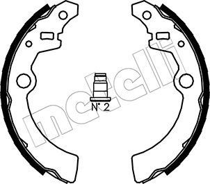 METELLI Bremsesko sett 53-0385 METELLI 53-0385 Bremsesko Subaru E10 pris