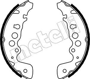 Kit ganasce freni METELLI 53-0401 METELLI 53-0401 Ganasce anteriore e posteriore Suzuki VITARA 2025
