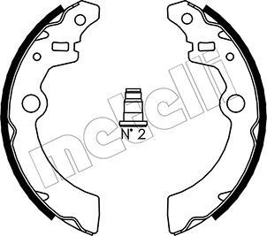METELLI Brake Shoe Set 53-0404 CHEVROLET AVEO METELLI brake shoes 530404