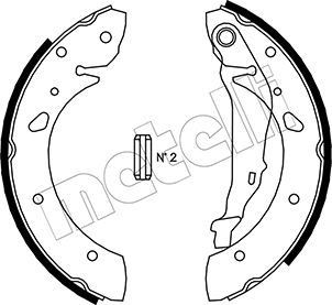 METELLI Kit ganasce freni 53-0430 METELLI 53-0430 costo Ganasce freno TOYOTA Corona Premio X Sedan (ST210) originale