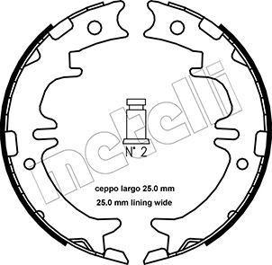 METELLI Jarrukenkäsarja, seisontajarru 53-0439 METELLI 53-0439 Toyota Picnic MPV käsijarrukengät hinta