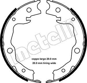 METELLI Handbremsbeläge 53-0450 53-0450 METELLI Daihatsu Applause A101 Handbremse kaufen