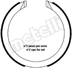 METELLI Handremschoenen 53-0483 METELLI 53-0483 Handremschoen set Fiat TOPOLINO originele