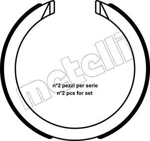 METELLI Sada brzd. čeľustí parkov. brzdy 53-0491 METELLI 53-0491 Čeľustí parkovacej brzdy CADILLAC CTS II Sedan (GMX322) lacné
