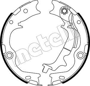 METELLI Mâchoires de frein à main 53-0502 Hyundai TUCSON Frein à main METELLI 53-0502