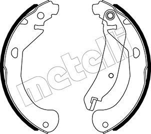 METELLI Remschoenset 53-0552 53-0552 Remschoenen METELLI CHEVROLET AVEO