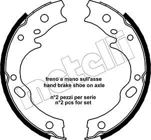METELLI Mâchoires de frein à main 53-0571 METELLI 53-0571 Garniture de frein à main Trooper III SUV Cabriolet prix