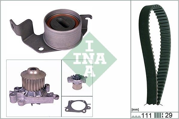 INA Bomba de água + kit de correia dentada 530 0302 30 INA 530030230 Bomba de água + kit de correia de distribuição Volkswagen SHARAN originais