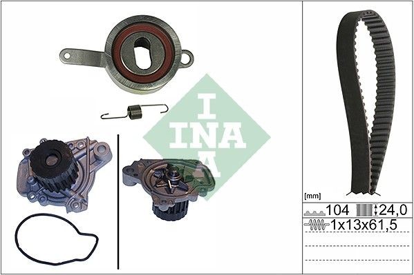 Σετ ιμάντα χρονισμού με αντλία νερού INA 530 0314 30 INA 530 0314 30 Σετ ιμάντα χρονισμού HONDA CIVIC 2012