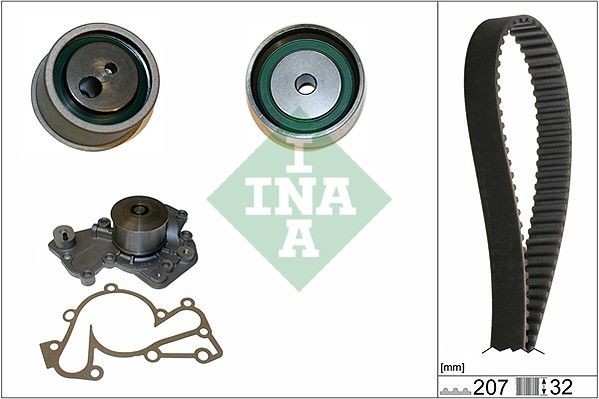 INA Distributieriem set + waterpomp 530 0430 30 INA 530043030 Distributieriem met waterpomp Opel ADAM originele
