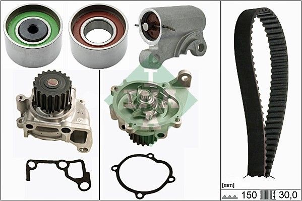 Bomba de água + kit de correia dentada INA 530 0519 30 INA 530 0519 30 Bomba de água + kit de distribuição MAZDA 6 2011