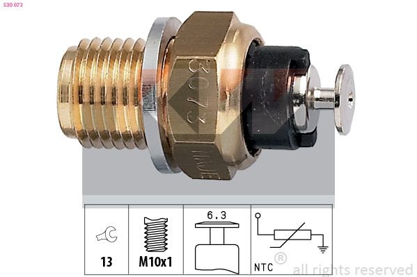 KW Sensor, oljetemperatur 530 073 Oljetemperatur sensor KW BIPPER 530 073 billige