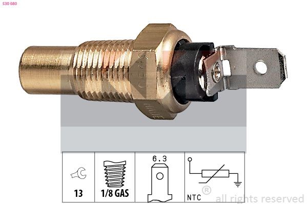 KW Sensore, Temperatura refrigerante 530 080 530 080 costo Sensore di temperatura acqua OPEL AGILA KW