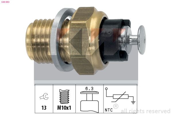 KW Sensor, temperatura do óleo 530 093 Sensor de temperatura do óleo SUBARU KW 530 093
