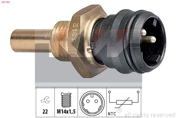 KW Sensor, motortemperatur 530 183 530 183 Kjølevæsketemperatursensor KW MERCEDES-BENZ SPRINTER