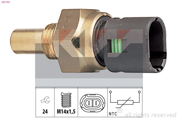KW Sensor, temperatura do óleo 530 193 530 193 Sensor de temperatura do óleo RENAULT ARKANA KW