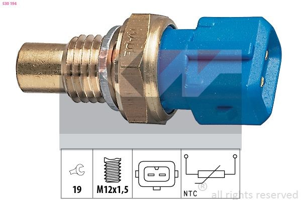 KW Temperatuursensor 530 194 530 194 Temperatuursensor KW CHEVROLET CRUZE