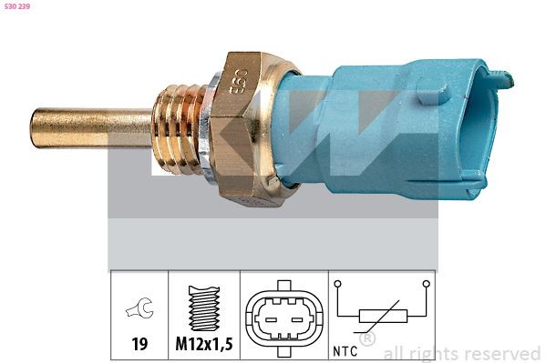 KW Oil temperature sensor 530 239 KW 530 239 ALFA ROMEO 33 Sportwagon (905A) oil temp sensor replacement