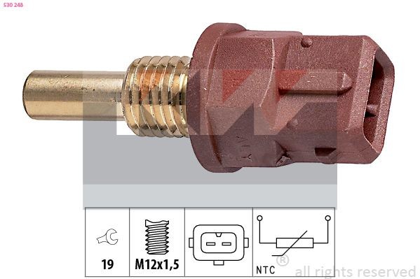 KW Sensor, oljetemperatur 530 248 530 248 Oljetemperatur sensor KW CITROЁN BX