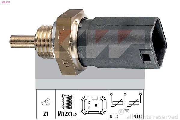 KW Sensore, Temperatura refrigerante 530 252 530 252 costo Sensore di temperatura acqua OPEL AGILA KW
