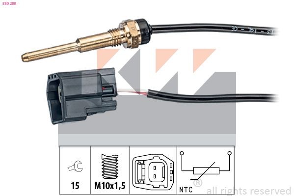 KW Temperatuursensor 530 289 Koelmiddeltemperatuursensor KW FORFOUR 530 289 goedkoop
