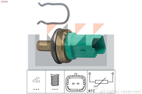KW Temperatuursensor 530 292 Koelmiddeltemperatuursensor KW ESCORT 530 292 goedkoop