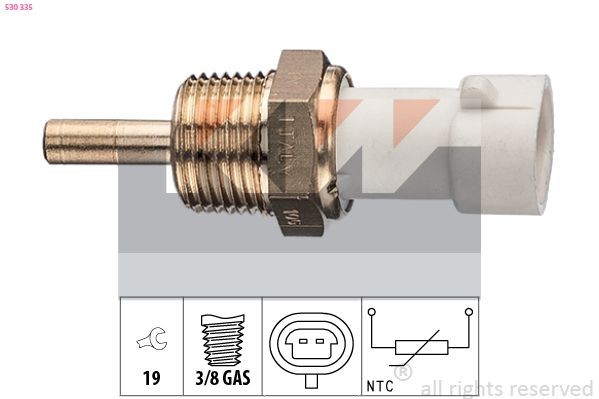 KW Temperatuursensor 530 335 Koelmiddeltemperatuursensor KW COMMODORE 530 335 goedkoop