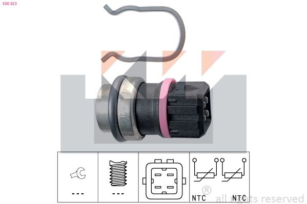 KW Sensore, Temperatura refrigerante 530 353 530 353 Sensore di temperatura acqua KW MERCEDES-BENZ GL costo