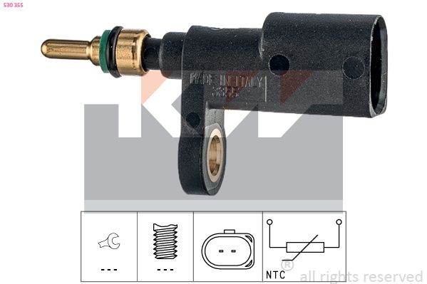 KW Sensor, temperatura do líquido de refrigeração 530 355 Sensor de temperatura de motor KW ALHAMBRA 530 355 baratos