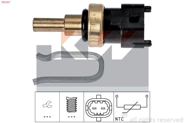 KW Sensor, coolant temperature 530 357 530 357 KW temperature sensor for OPEL ASTRA
