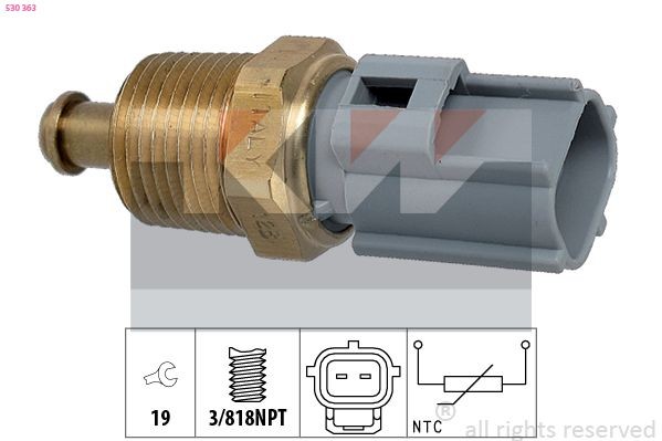 KW Oljetempgivare 530 363 530 363 KW oljetemperatur givare NISSAN PRIMERA