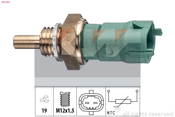 KW Sensor, drivstofftemperatur 530 364 530 364 Sensor drivstofftemperatur JAGUAR X-TYPE KW