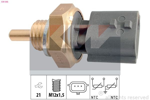 KW Sensor, kølevæsketemp. 530 365 Temperaturføler KW 1200-1600 530 365 billig