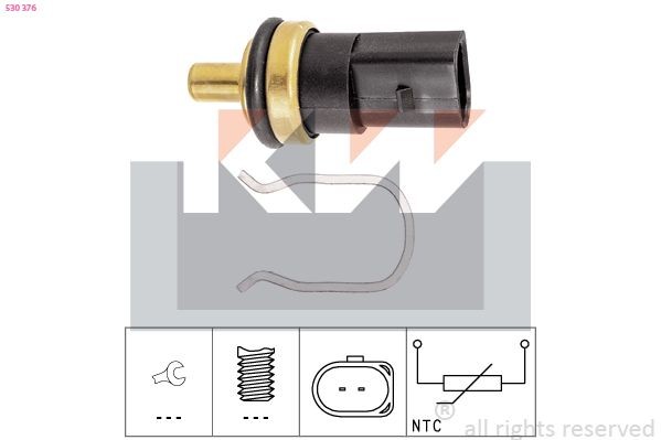 KW Sensor, temperatura de combustível 530 376 530 376 Sensor temperatura de combustível MERCEDES-BENZ MARCO POLO KW