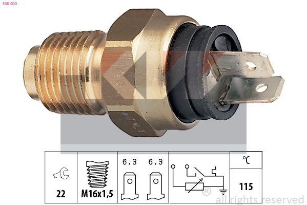 KW Sensore, Temperatura refrigerante 530 500 530 500 Sensore di temperatura acqua KW FIAT SEICENTO costo