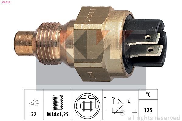 KW Sensor, temperatura do líquido de refrigeração 530 510 Sensor de temperatura da cabeça do motor KW SUPER 5 530 510 baratos