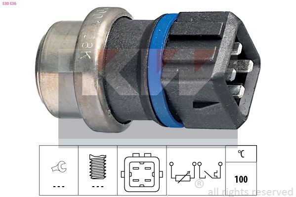KW Sensor, temperatura do líquido de refrigeração 530 536 530 536 Sensor de temperatura do líquido de arrefecimento FORD TRANSIT CONNECT KW