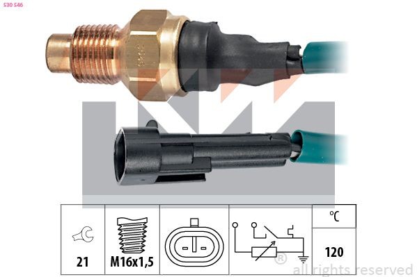 KW Kühlmitteltemperatursensor 530 546 Sensor Kühlmitteltemperatur KW Chrysler CROSSFIRE 530 546
