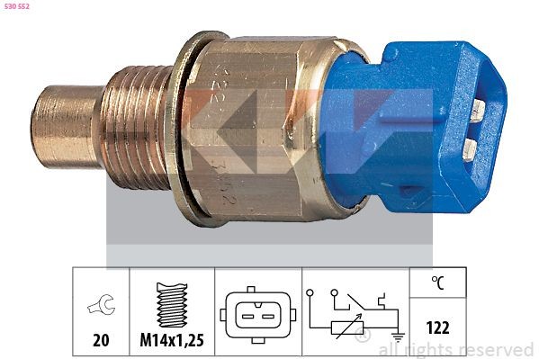 KW Kylvätsketemperatursensor 530 552 530 552 KW kylvätsketemperaturgivare Citroen ZX