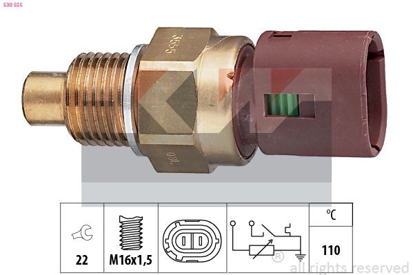 KW Sensore, Temperatura refrigerante 530 555 530 555 Sensore di temperatura acqua KW OPEL AGILA costo