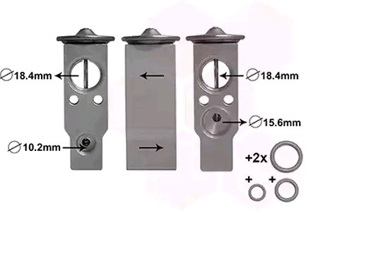VAN WEZEL AC expansion valve 53001638 MINI Convertible VAN WEZEL ac expansion valve 53001638