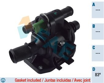 FAE Thermostaat, koelvloeistof 5306383 Thermostaten FAE FIESTA 5306383 goedkoop