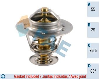 FAE Termostat, kjølemiddel 5306783 5306783 Termostat TOYOTA STARLET FAE
