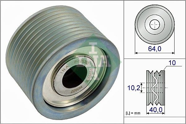 INA Deflection / Guide Pulley, v-ribbed belt 532 0662 10 INA 532 0662 10 Volvo 145 Estate guide pulley replacement