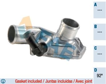FAE Termostaat, Jahutusvedelik 5321392 Termostaat FAE Opel MOVANO 5321392