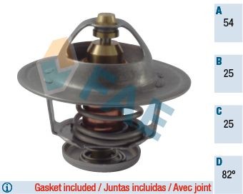 FAE Termostat, kylvätska 5322482 5322482 FAE termostat kylvätska ALFA ROMEO 33
