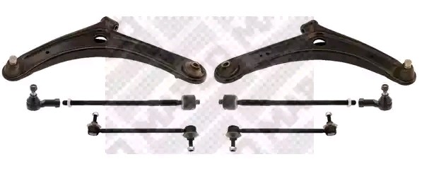 MAPCO Bærearmssæt 53302 MAPCO 53302 Mitsubishi Colt cjo Repsæt hjulophæng pris